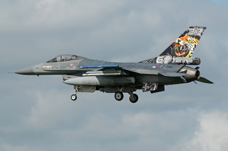 comp_pic7 by Schymura  Ziegenthaler.jpg - The special Tiger decorated Dutch F-16AM of 313Sq returns after a mission to Jagel